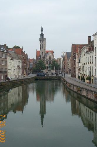 Church Reflecting In Brugge Canal