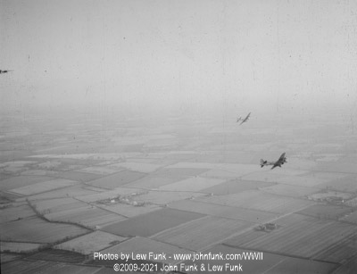 B-17's Near Mendlesham after Mission to Berlin February 3, 1945