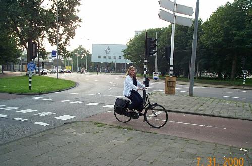 Carolyn Sampson On Her Bike