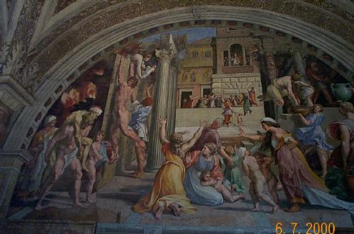 Fire In The Borgio by Raphael