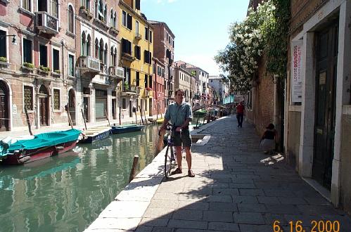 John and the Bike in Venice