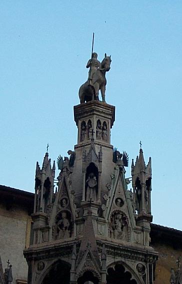Intricate Sculpture Decorating a Crypt in Verona