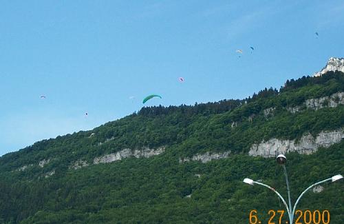 Parasailers At Annecy