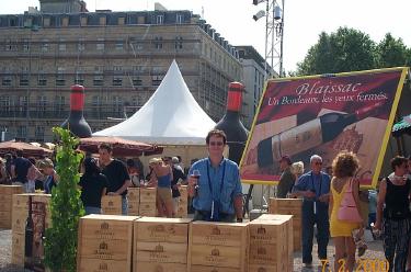 John Among Cases Of Wine