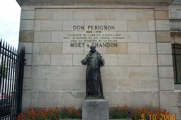 Dom Perignon Statue