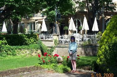 Dorothy in Gardens at Hotel Pigonete