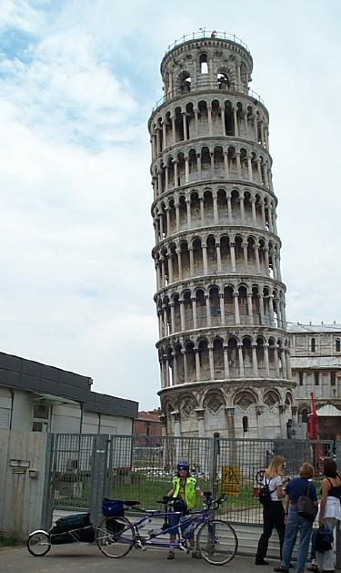 Dorothy at the Leaning Tower of Pisa