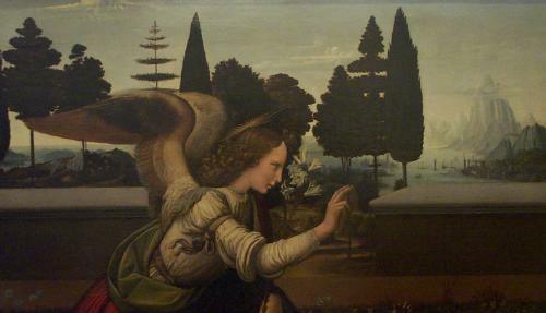 Portion of Da Vinci's Annunciation