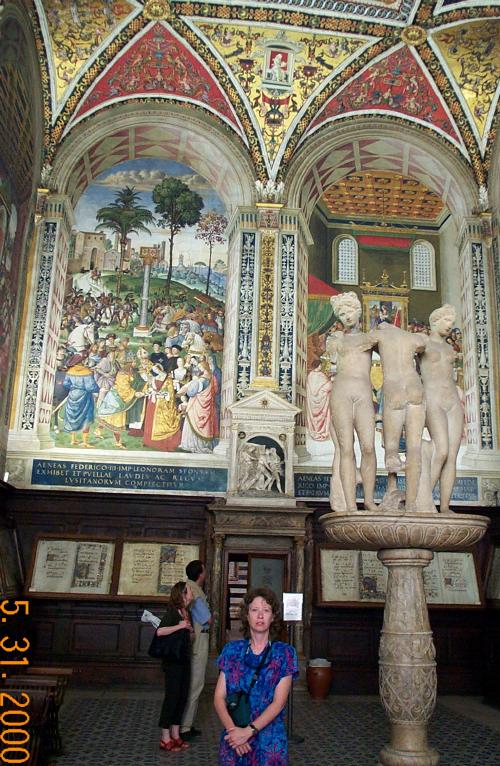 Dorothy in Seina Duomo Manuscript Room